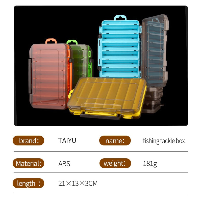 Fishing Lure Tackle Box with 14 Compartments