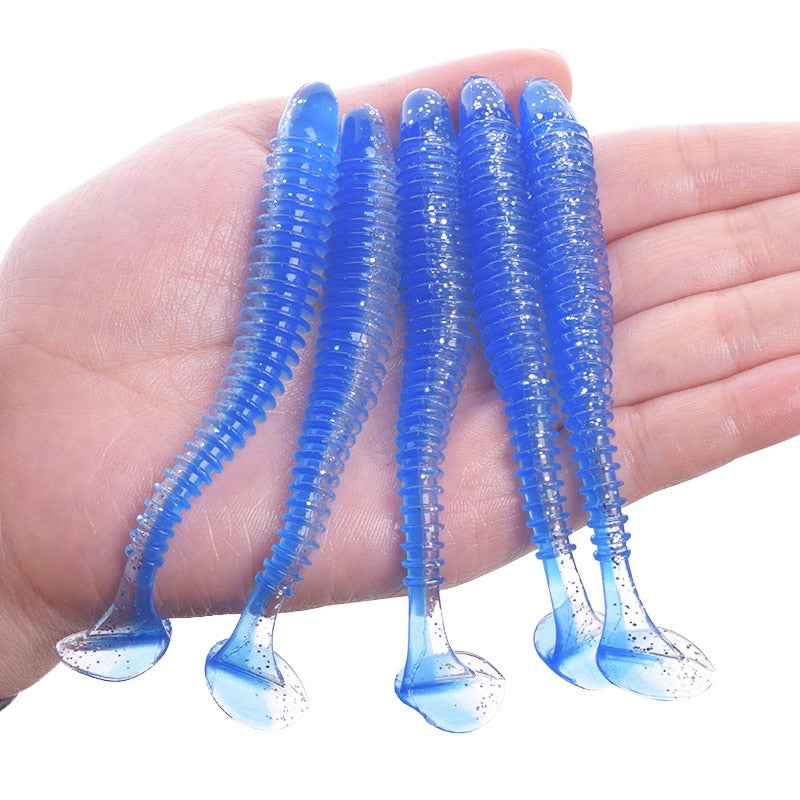 Proleurre Soft Worm Fishing Lure for Perch 5cm, 7cm, 9cm