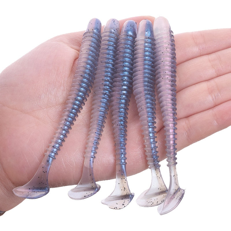 Proleurre Soft Worm Fishing Lure for Perch 5cm, 7cm, 9cm