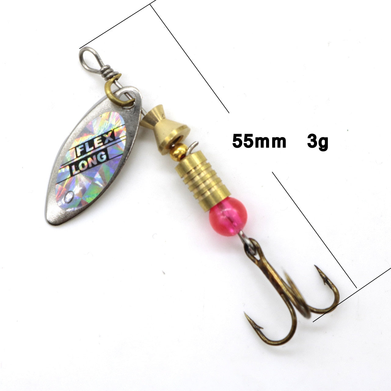 10pcs Selection Of Spinners For Pike, Perch, Trout