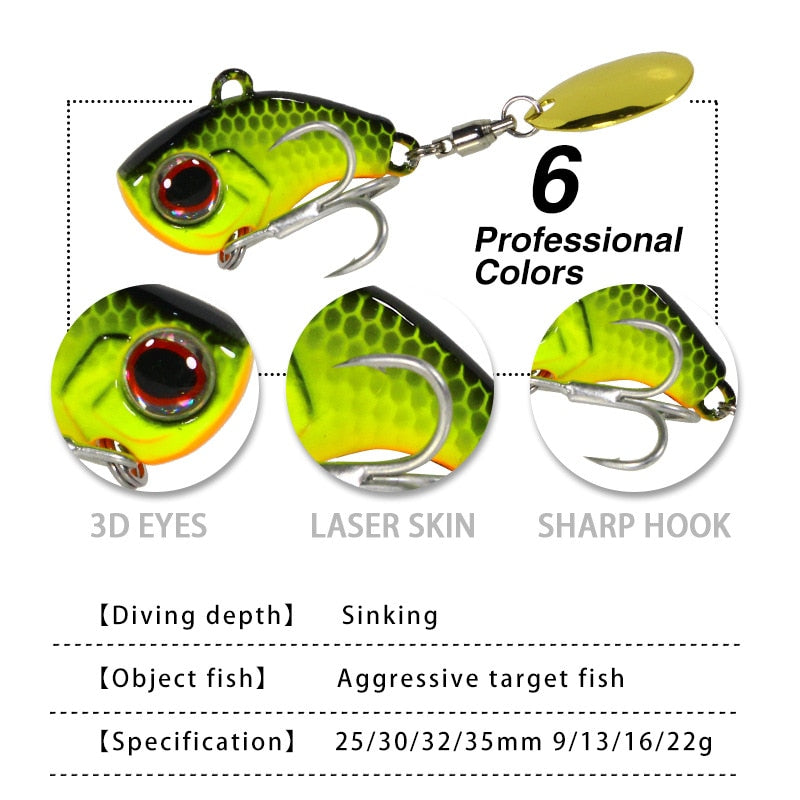 9g/13g/16g/22g Metal Fishing Spinner Bait