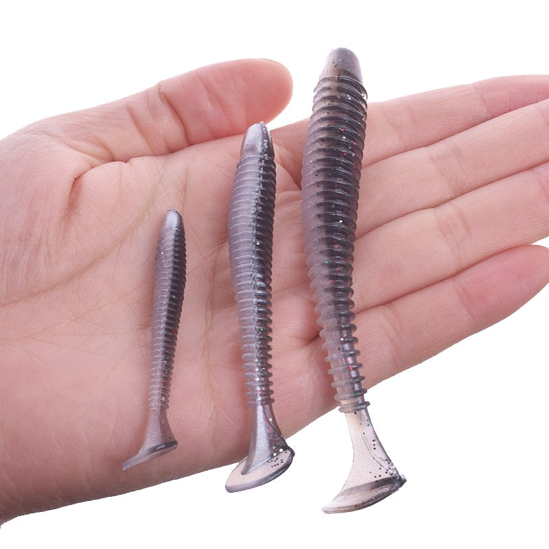Proleurre Soft Worm Fishing Lure for Perch 5cm, 7cm, 9cm