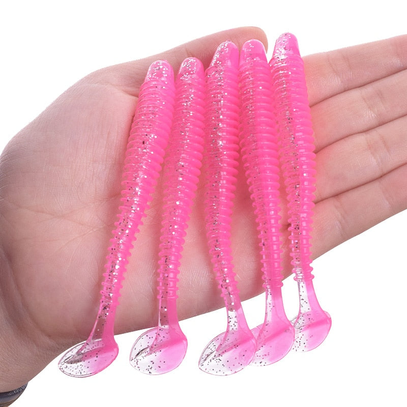 Proleurre Soft Worm Fishing Lure for Perch 5cm, 7cm, 9cm