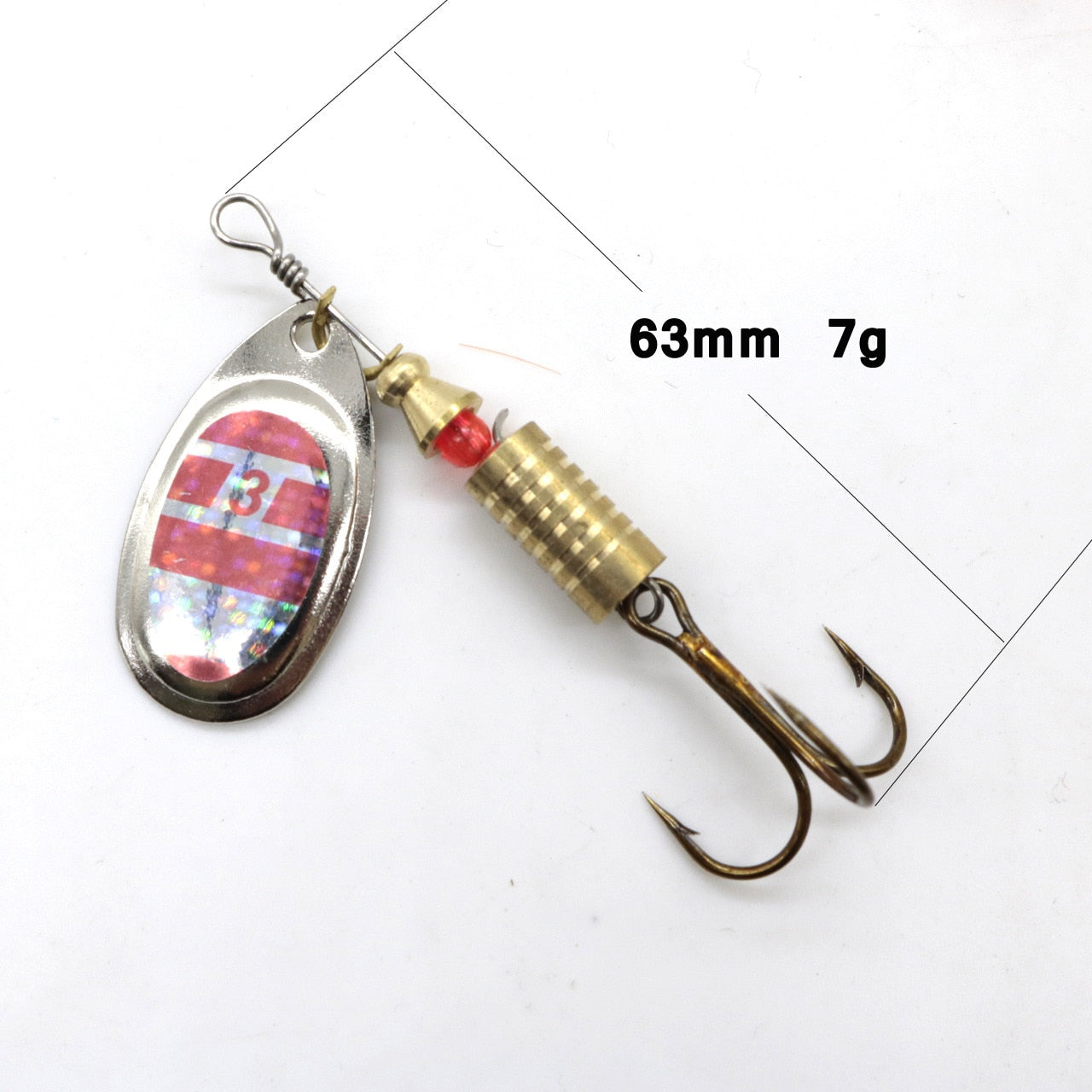 10pcs Selection Of Spinners For Pike, Perch, Trout