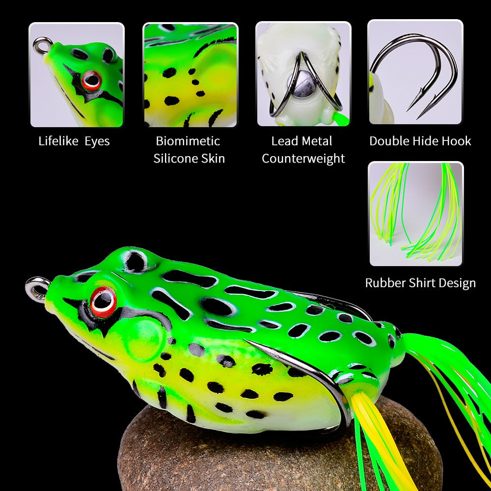 5g, 8.5g, 13g, 17.5g Top Water Frog Pike Lure