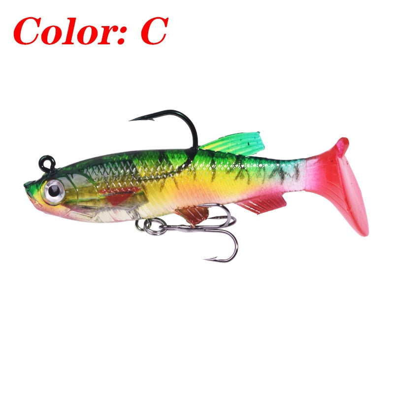 5pcs 12g Artificial Rubber Baits for Pike