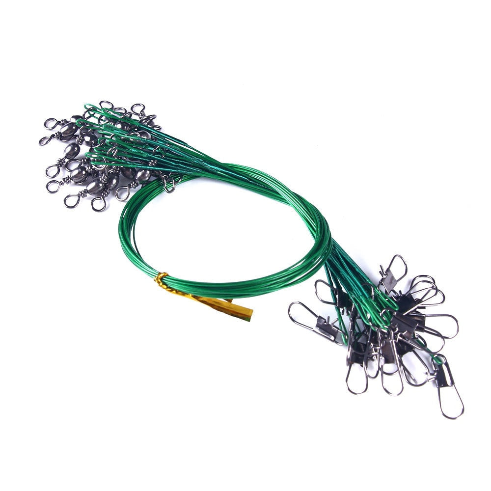 Anti-Bite Steel Wire Leader Available in Length; 15cm, 20cm, 25cm, 30cm