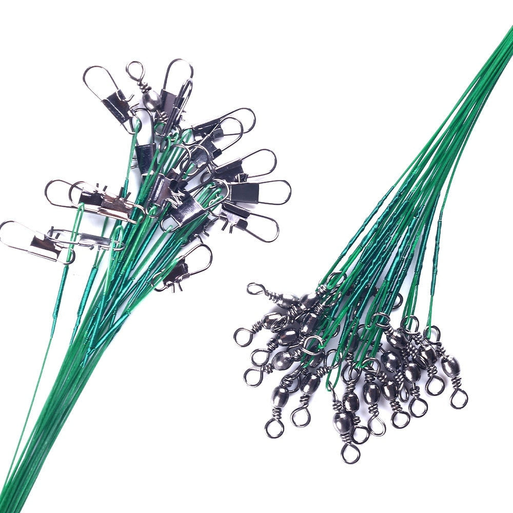 Anti-Bite Steel Wire Leader Available in Length; 15cm, 20cm, 25cm, 30cm