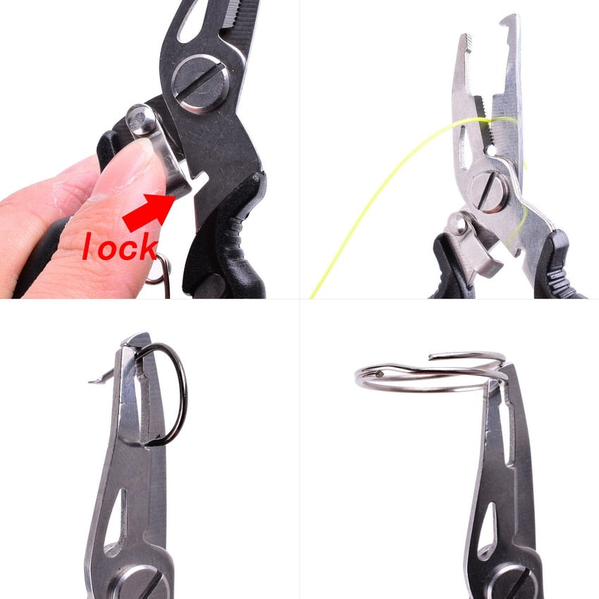 Multifunction Fishing Pliers with an Easily Attachable Clip