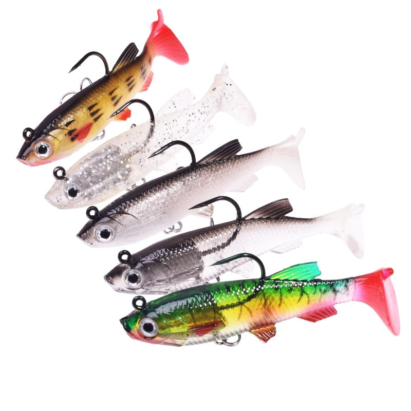 5pcs 12g Artificial Rubber Baits for Pike