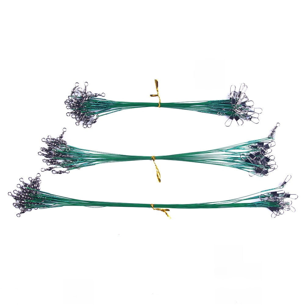 Anti-Bite Steel Wire Leader Available in Length; 15cm, 20cm, 25cm, 30cm