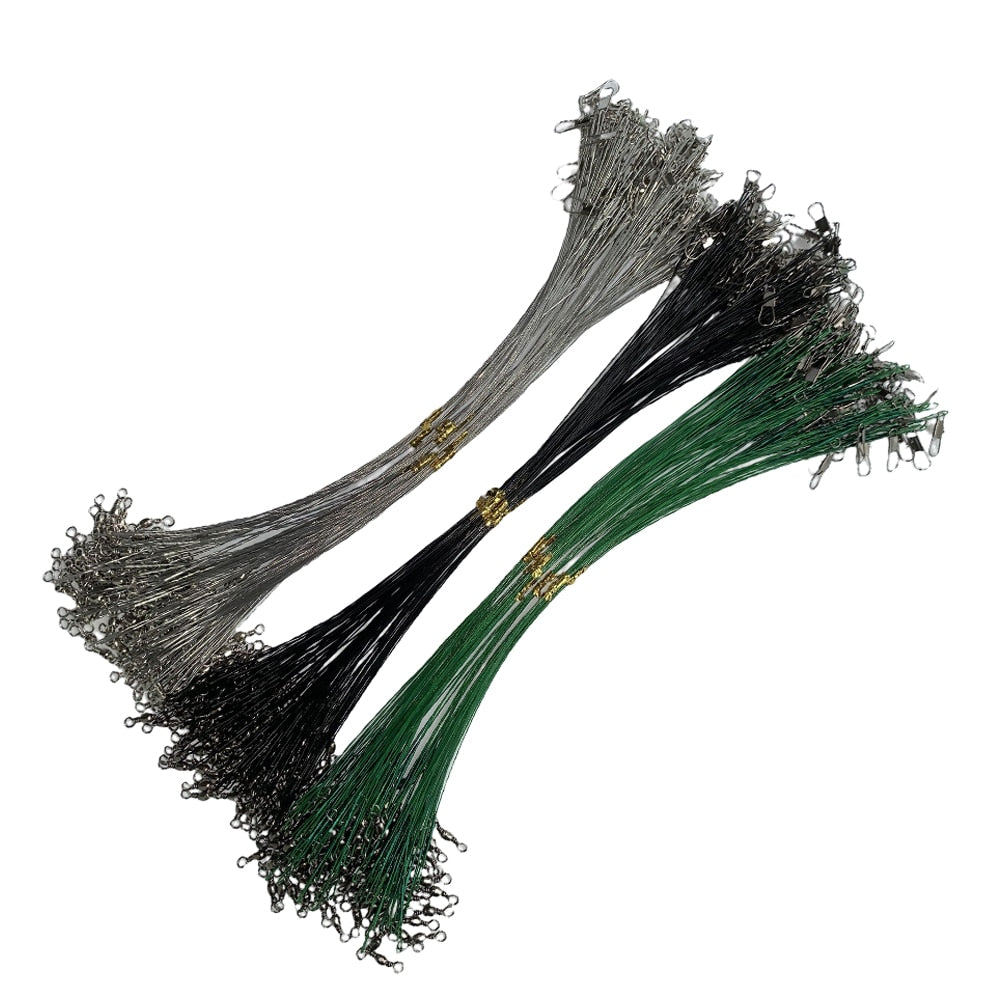 Anti-Bite Steel Wire Leader Available in Length; 15cm, 20cm, 25cm, 30cm