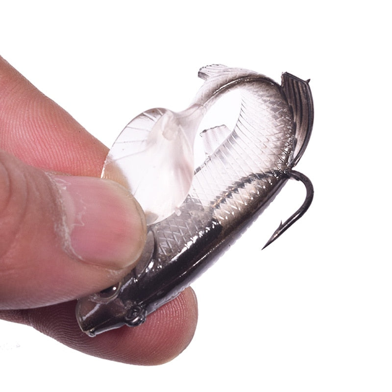 5pcs 12g Artificial Rubber Baits for Pike