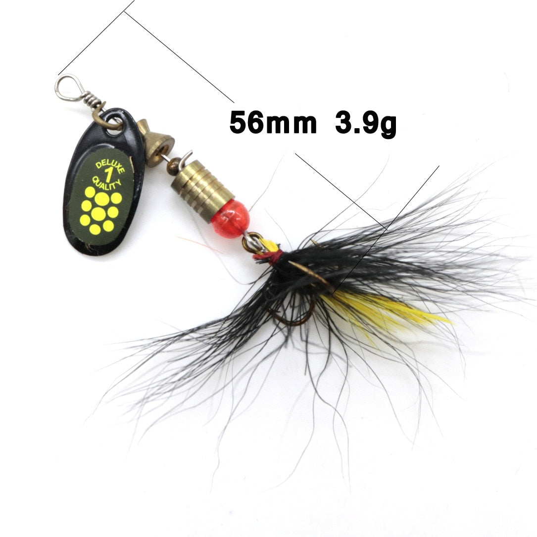 10pcs Selection Of Spinners For Pike, Perch, Trout