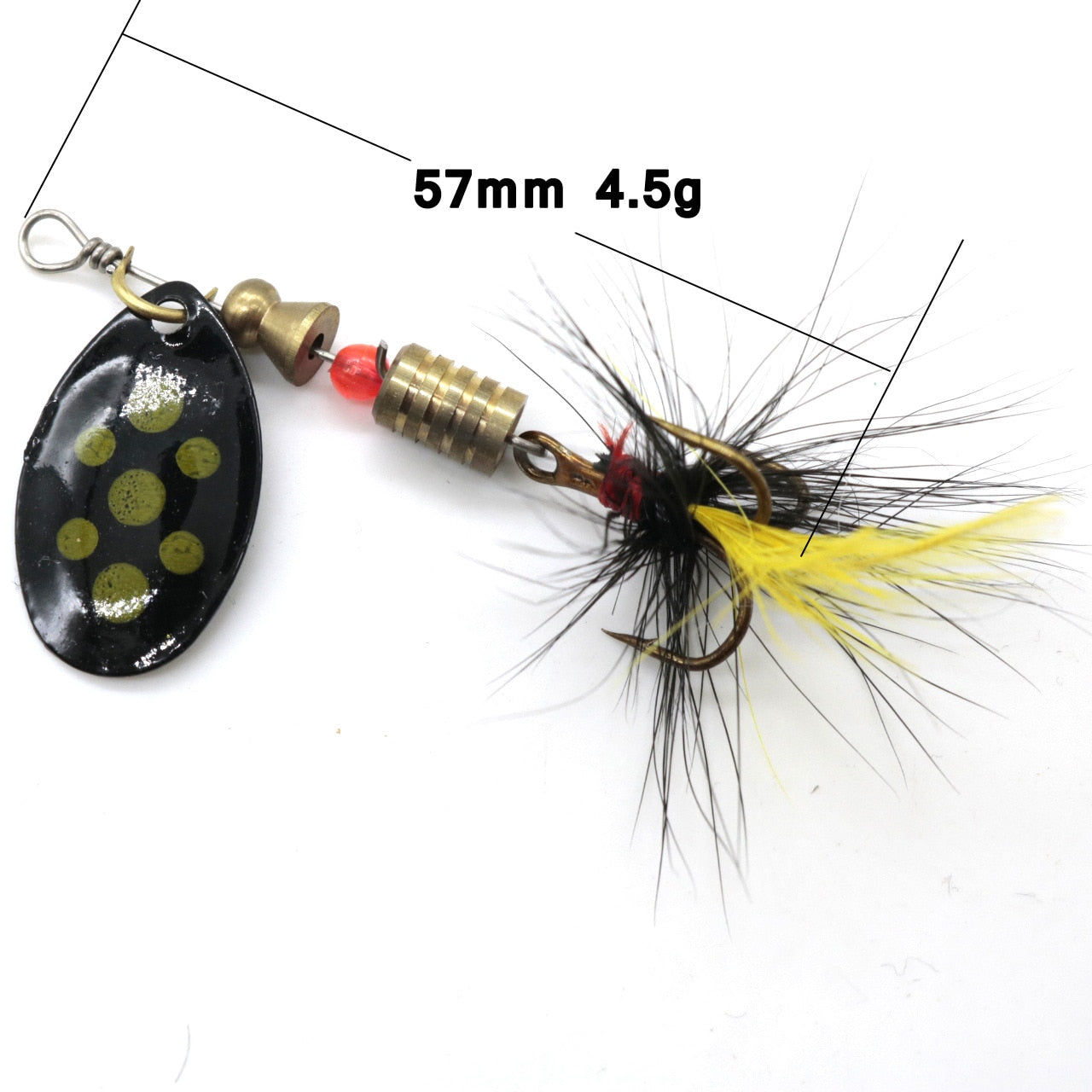 10pcs Selection Of Spinners For Pike, Perch, Trout
